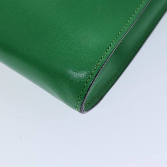 CELINE Shoulder Bag Leather Green Auth 75227A - Picture 14 of 16